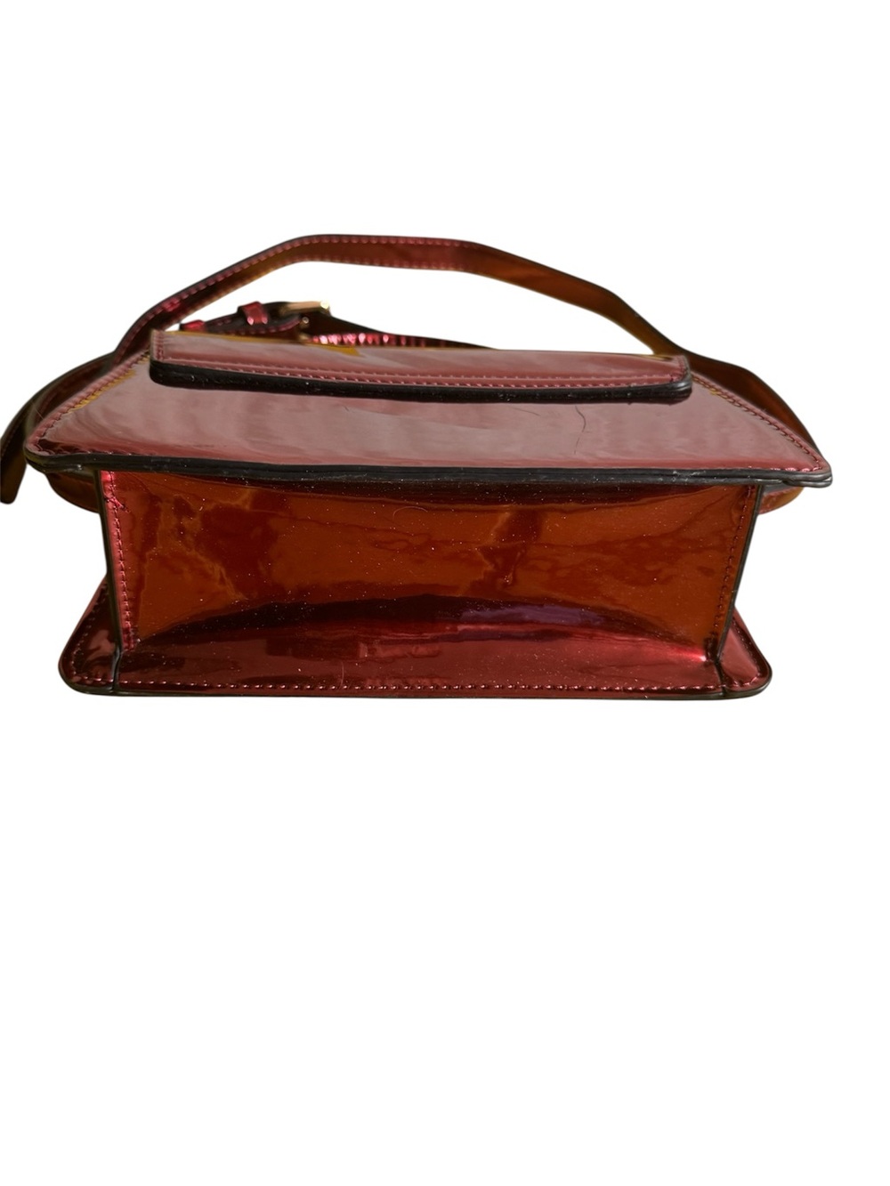Aldo Small Metallic Red Handbag - Picture 3 of 5